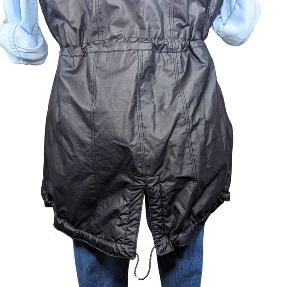 Athleta Medium 'Alpine Air' Black Vest Fleece Lined Full Zip Adjustable Waist - Picture 9 of 15